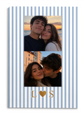 Forever Us - Personalized Canvas, Custom Couple Gift, Couple Love Gift Striped Canvas