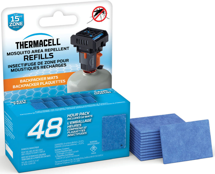 Fuel-ZoneGuard Backpacker Mosquito Repellent Mat Refills - 48 Hours