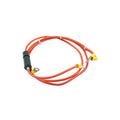 Fuse holder with cable for main switch, used - Milcotec