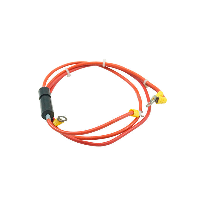Fuse holder with cable for main switch, used - Milcotec
