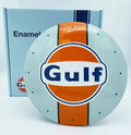 Gulf Racing Emaile Bord 30 cm Rond | Gulf
