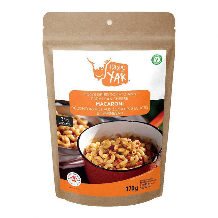 Happy Yak Mom's Dried Tomato and Cheese Macaroni (Vegetarian) - NORTH RIVER OUTDOORS