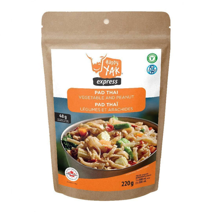 Happy Yak Vegetable and Peanut Pad Thaï (Vegetarian, Lactose Free) - NORTH RIVER OUTDOORS