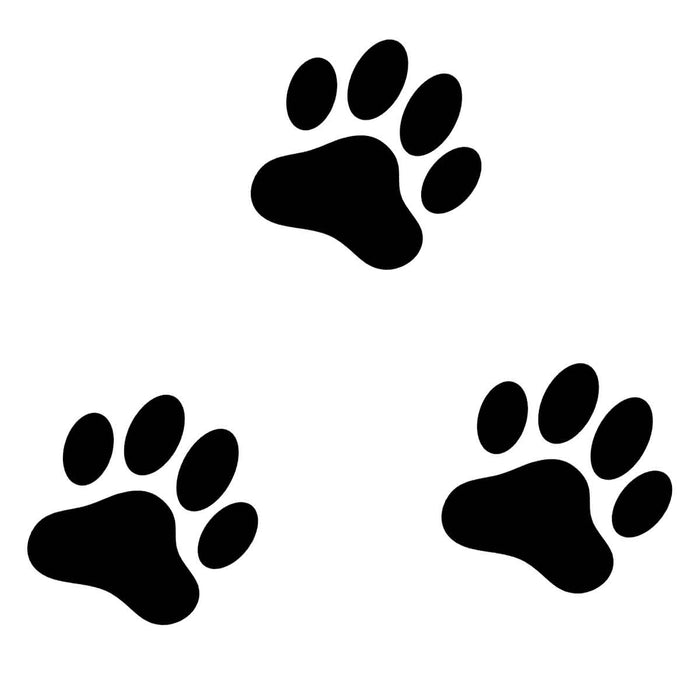 Hondenpootjes Sticker 4x