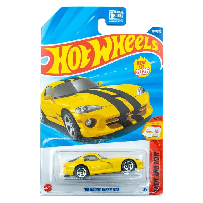 Hot Wheels '96 Dodge Viper GTS geel VS | 176/250 (2025)
