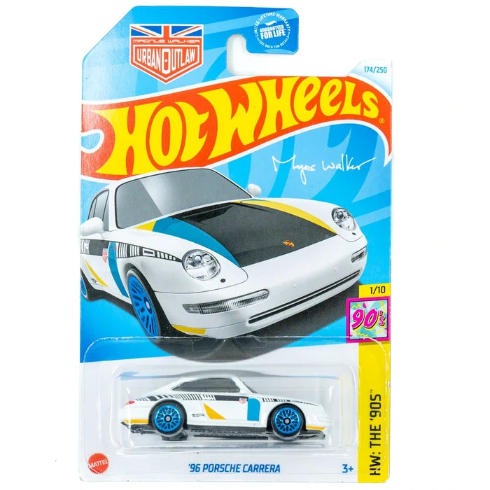Hot Wheels '96 Porsche Carrera wit blauw VS | 174/250 (2024)