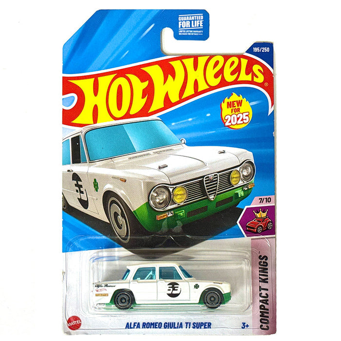 Hot Wheels Alfa Romeo Giulia TI Super wit groen VS | 195/250 (2025)