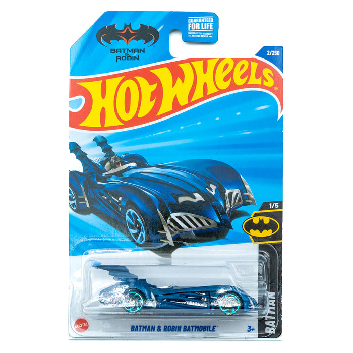 Hot Wheels Batman & Robin Batmobile (blauwe velgen) blauw VS | 54/250 (2024)