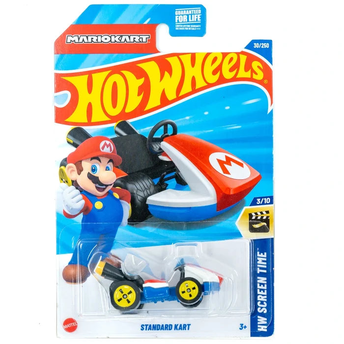 Hot Wheels Standard Kart Mario Kart rood wit VS | 30/250 (2025)