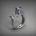 HUGGING FELINE RING (ADJUSTABLE) - Alonna's Legging Land