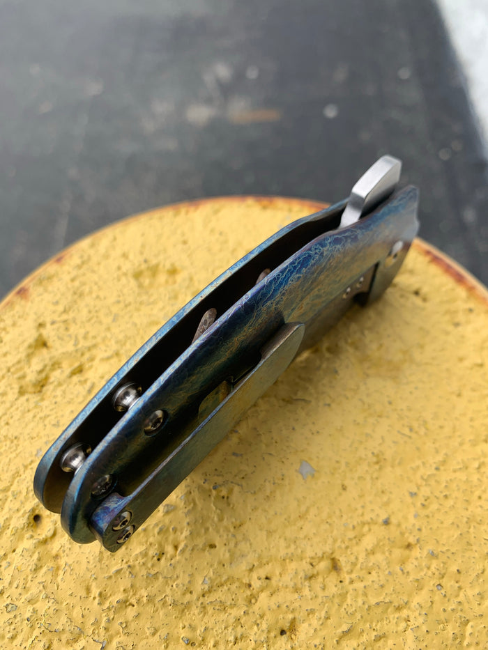 Kizer Sheepdog -  Lightning Strike Finish - St. Nick's Custom Anodization