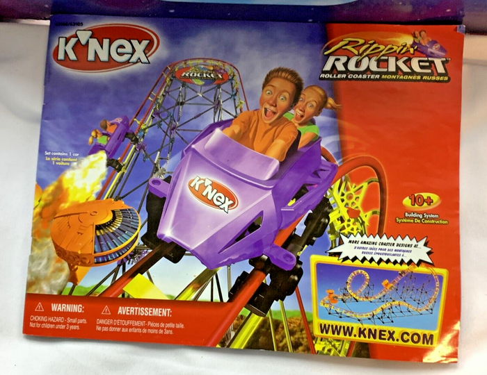 Knex Rippin' Rocket Roller Coaster #63166 - Complete - Very Good Condition