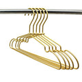 Koobay 10ps 12" Matt Gold Aluminium Coat hanger Children Top girls hangers/boys hangers Clothes Hangers for Closet Organization W Notches Satin Matt