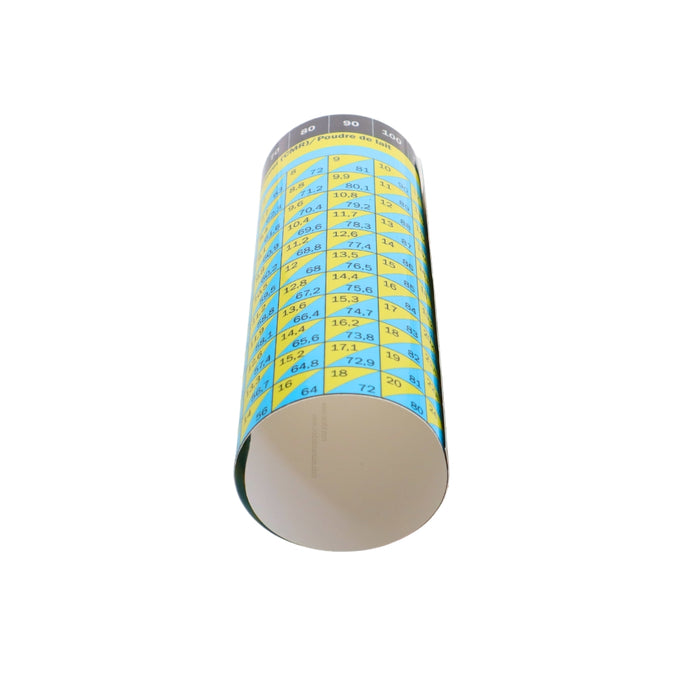 Label for lid S150L - S250L - Milcotec