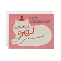Let's Celebrate Cat Greeting Card