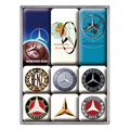 Magneetset Mercedes-Benz logo evolutie | Nostalgic-Art