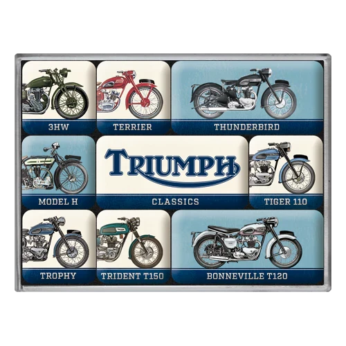 Magneetset Triumph motor modellen | Nostalgic-Art