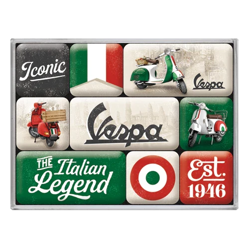 Magneetset Vespa Italian Legend | Nostalgic-Art