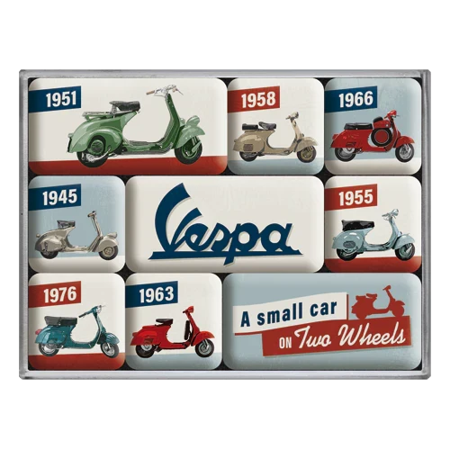 Magneetset Vespa modellen | Nostalgic-Art