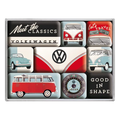 Magneetset Volkswagen Meet The Classics | Nostalgic-Art