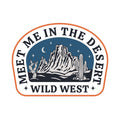 Meet Me In The Desert Plains Western Badge Mug