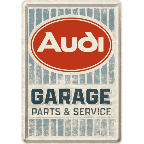 Metalen postkaart Audi Garage | Nostalgic-Art
