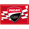 Metalen postkaart Ducati Corse | Nostalgic-Art