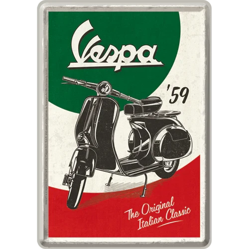 Metalen postkaart Vespa Italian Classic | Nostalgic-Art
