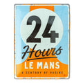 Metalen wandbord 24 Hours Le Mans A Century of Racing 30x40cm | Nostalgic-Art