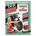 Metalen wandbord Best Garage For Motorcycles 30x40cm | Nostalgic-Art