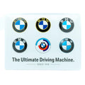 Metalen wandbord BMW Logo evolution 30x40cm | Nostalgic-Art