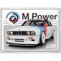 Metalen wandbord BMW M Power E30 30x40cm | Nostalgic-Art