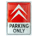 Metalen wandbord Citroën Parking Only 30x40 cm | Nostalgic-Art