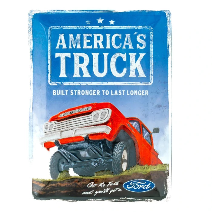 Metalen wandbord Ford America's Truck F100 30x40cm | Nostalgic-Art