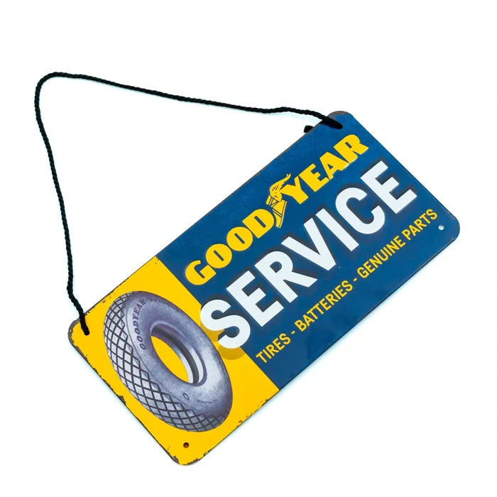 Metalen wandbord Goodyear Service Hangend | Nostalgic-Art