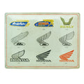 Metalen wandbord Honda MC logo evolution | Nostalgic-Art