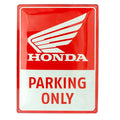 Metalen wandbord Honda MC Parking Only | Nostalgic-Art