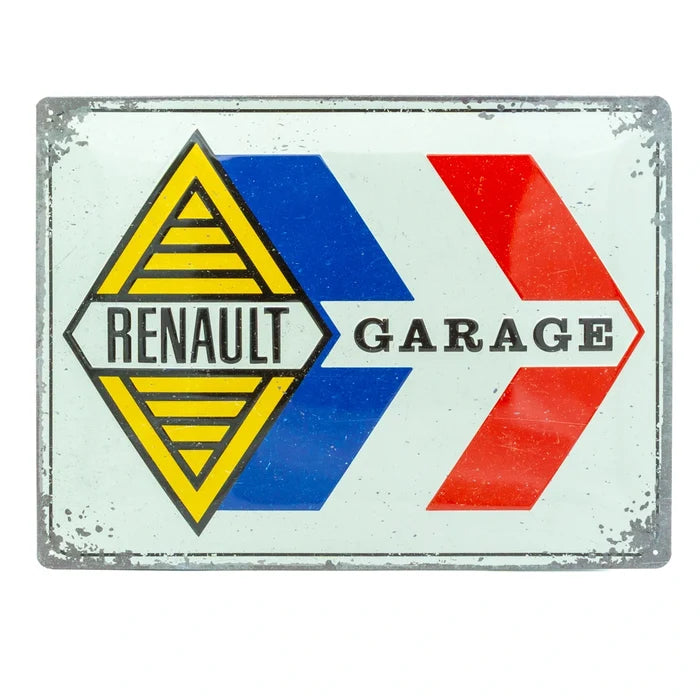 Metalen wandbord Renault Garage 30x40cm | Nostalgic-Art