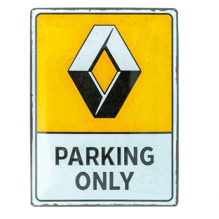 Metalen wandbord Renault Parking Only 30x40cm | Nostalgic-Art