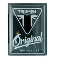 Metalen wandbord Triumph Original Motorcycles 30x40cm | Nostalgic-Art