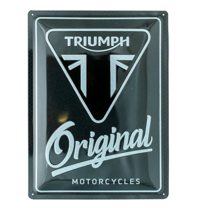 Metalen wandbord Triumph Original Motorcycles 30x40cm | Nostalgic-Art