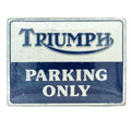 Metalen wandbord Triumph Parking Only 30x40cm | Nostalgic-Art