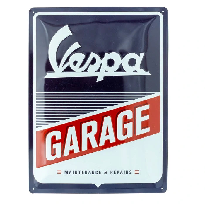 Metalen wandbord Vespa Garage 30x40cm | Nostalgic-Art