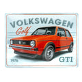 Metalen wandbord Volkswagen Golf GTI 1976 | Nostalgic-Art