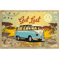 Metalen wandbord Volkswagen Let's Get Lost 40x60 | Nostalgic-Art
