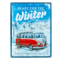Metalen wandbord Volkswagen Ready For The Winter 30x40cm | Nostalgic-Art