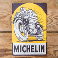 Michelin Man Motorcycle Metal Sign
