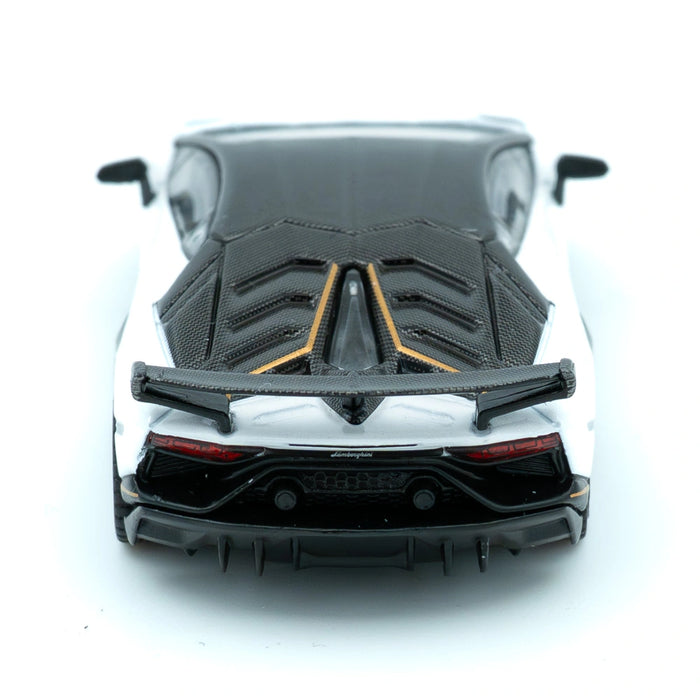 Mini GT Lamborghini Aventador SVJ 63 Bianco Asopo Schaalmodel 1:64
