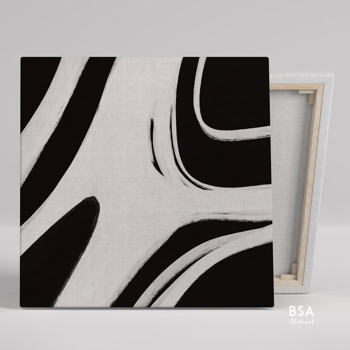 Minimalist Black & White Modern Abstract Wall Art - Fora #4. Large Abstract Painting, Modern Abstract Painting, oil hand painting, office wall art, original abstract, textured art