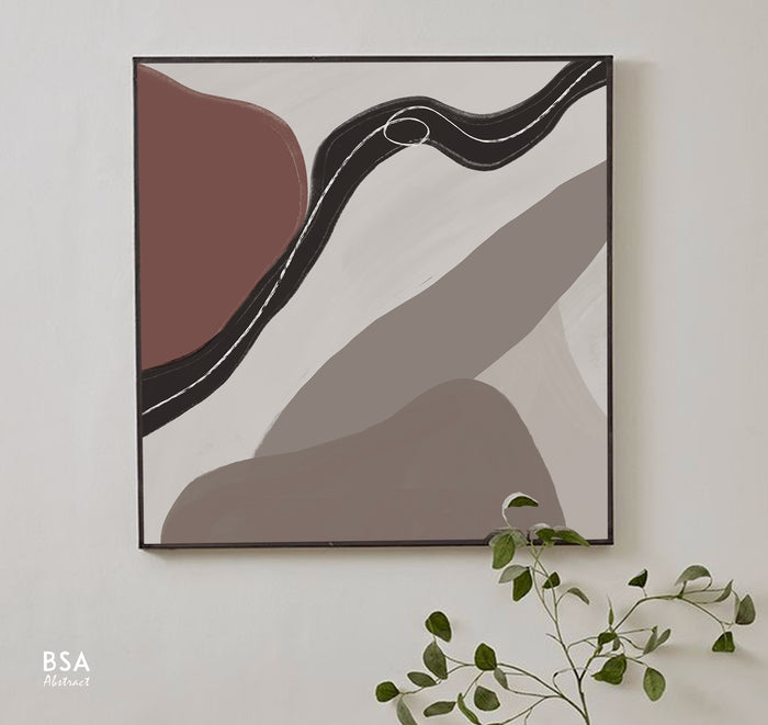 Minimalist Modern Wall Art, Abstract Canvas Art Painting - Fora #21. Large Abstract Painting, Modern Abstract Painting, oil hand painting, office wall art, original abstract, textured art, Living room wall art, Modern interior wall art